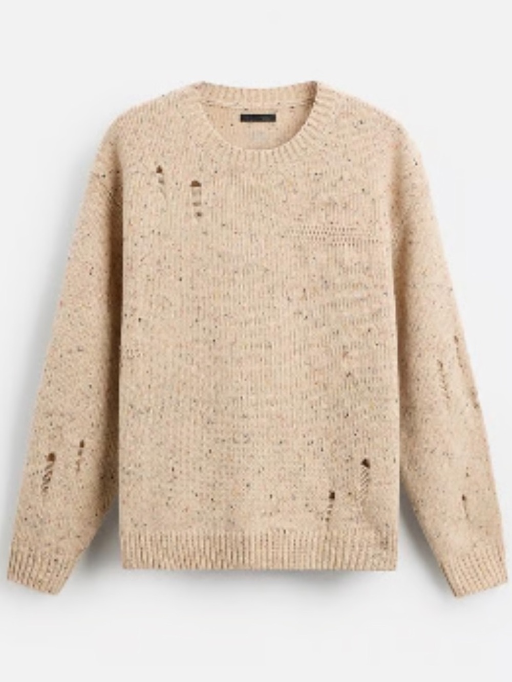 ZARA Weathered Ripped Effect Sweater